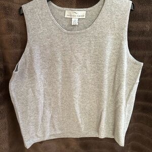Gray Women's Cashmere Tank Top